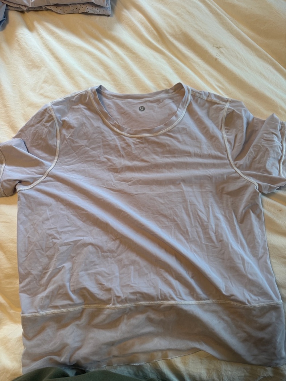 lululemon athletica Light Lavender Short Sleeve Tee